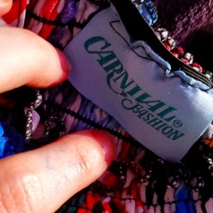 multicolored maxi dress